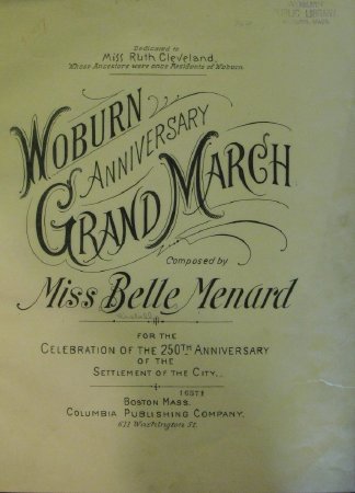 Woburn Anniversary Grand March, title page