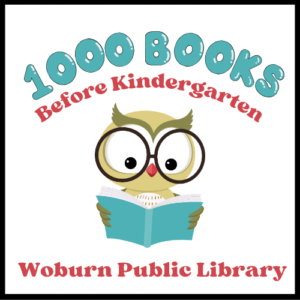 1000 Books Before Kindergarten Woburn Public Library Logo